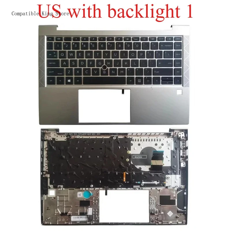 P US/SP/LA/SP/FR Keyboard For HP Elitebook 840 845 740 745 G7 G8 Laptop Palmrest With Backlit Top Case M36312-001 M07090-001