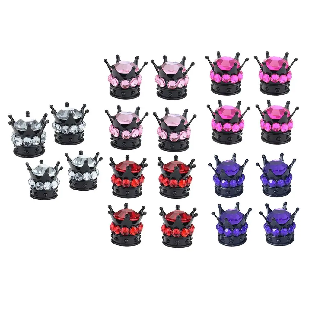 

4-х колпачки штока воздушного клапана шины принцессы со стразами, в качании