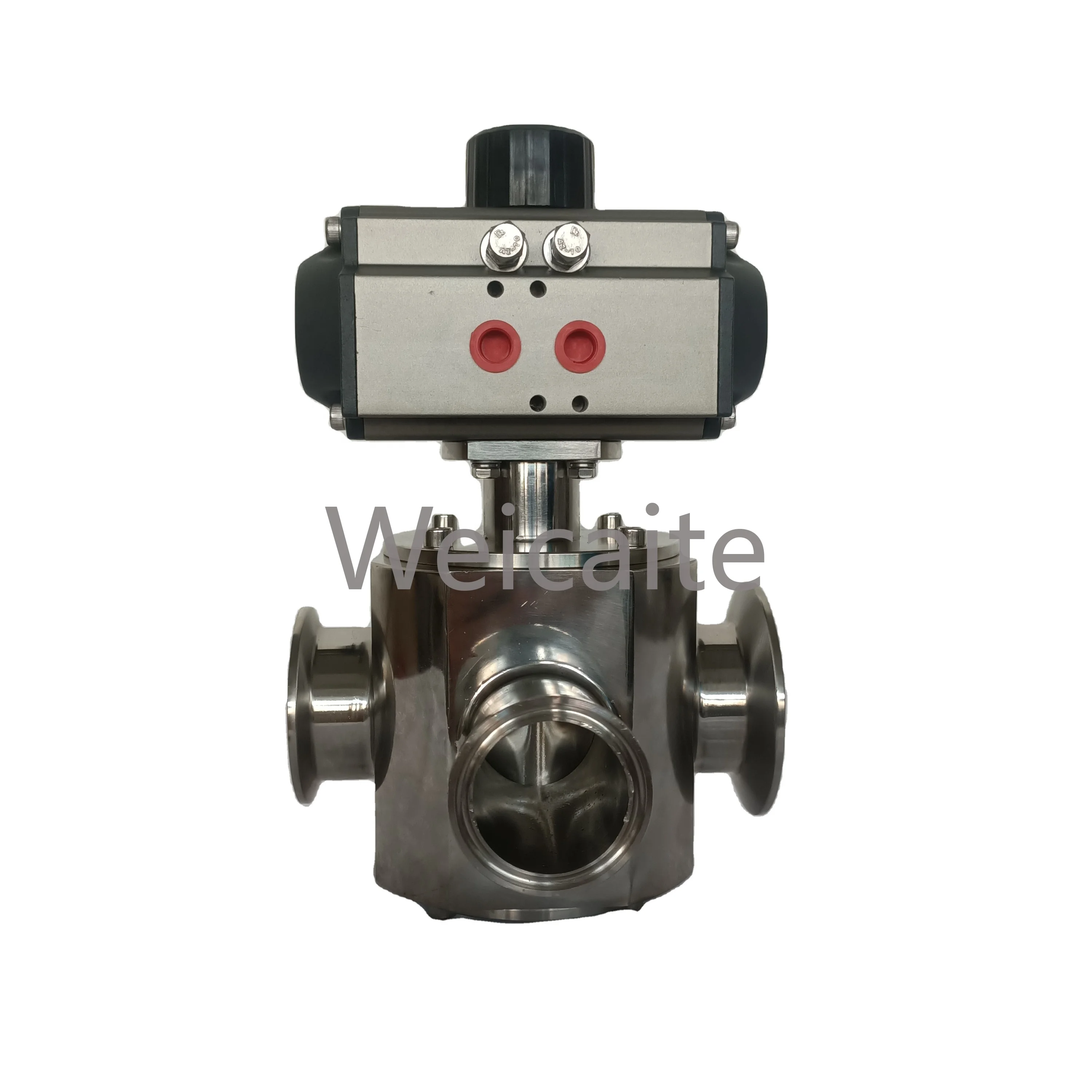 

Filling Machine Accessories 304/316 Stainless Steel Three-way Valve, with Actuator Valve Size Can Be Customized