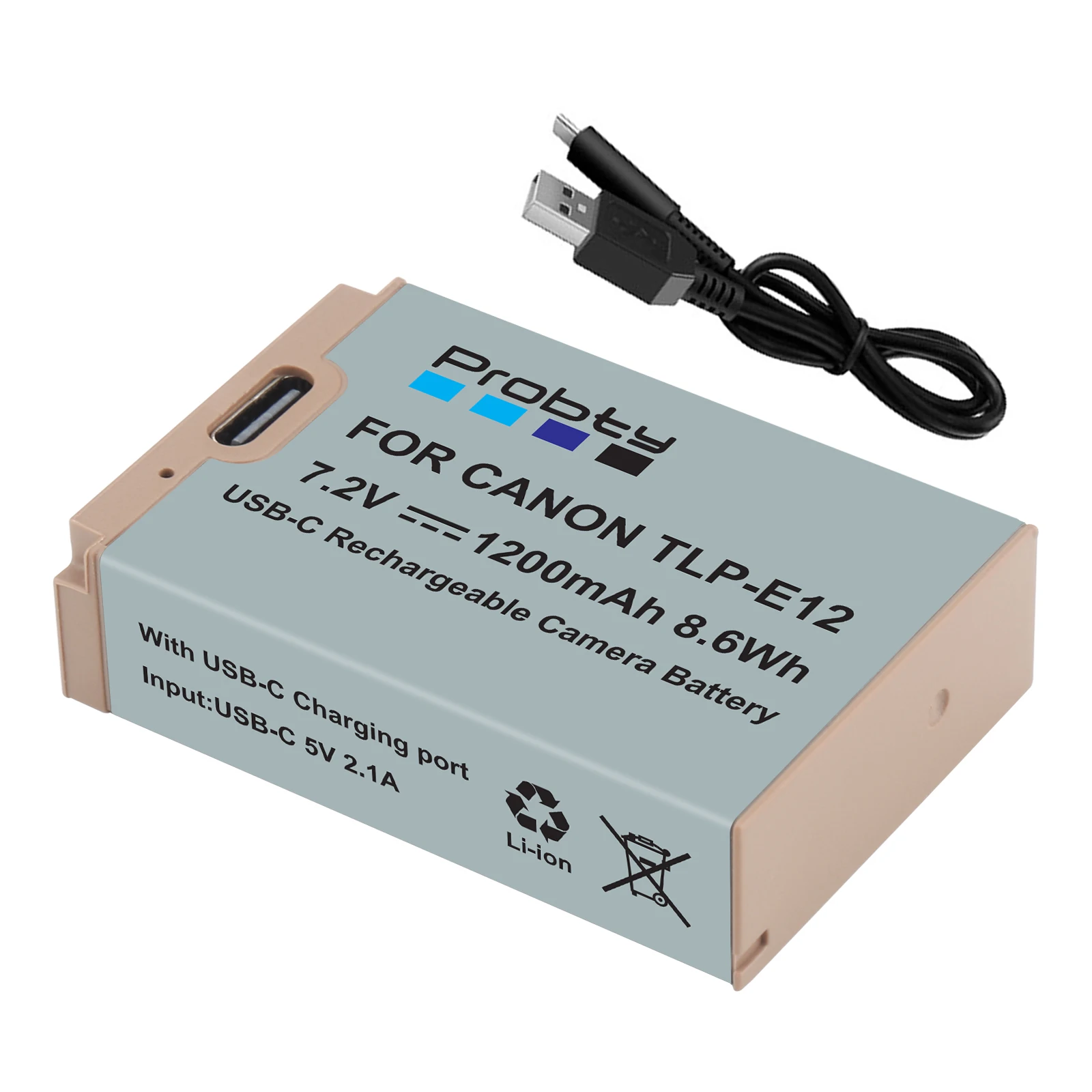 1200mAh LP-E12 LPE12 LP E12 Rechargeable Camera Battery for Canon M 100D Kiss X7 Rebel SL1 EOS M10 EOS M50 DSLR