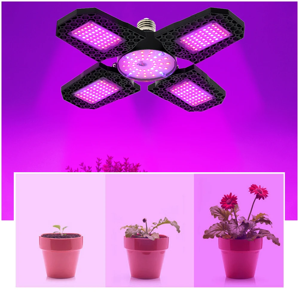 E27 Full Sepctrum LED coltiva la luce AC85-265V pianta pieghevole coltiva la luce SMD2835 IP65 per la piantina di fiori di ortaggi da interno