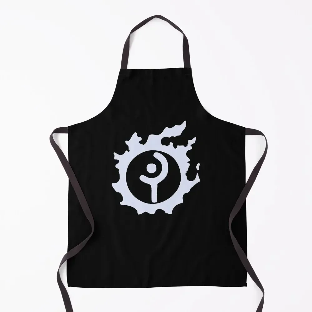 White Mage Class WHM FFXIV Job Aesthetic Minimalist Icon Apron Funny cook wear Camping Kitchen Kawaii Accessories Apron