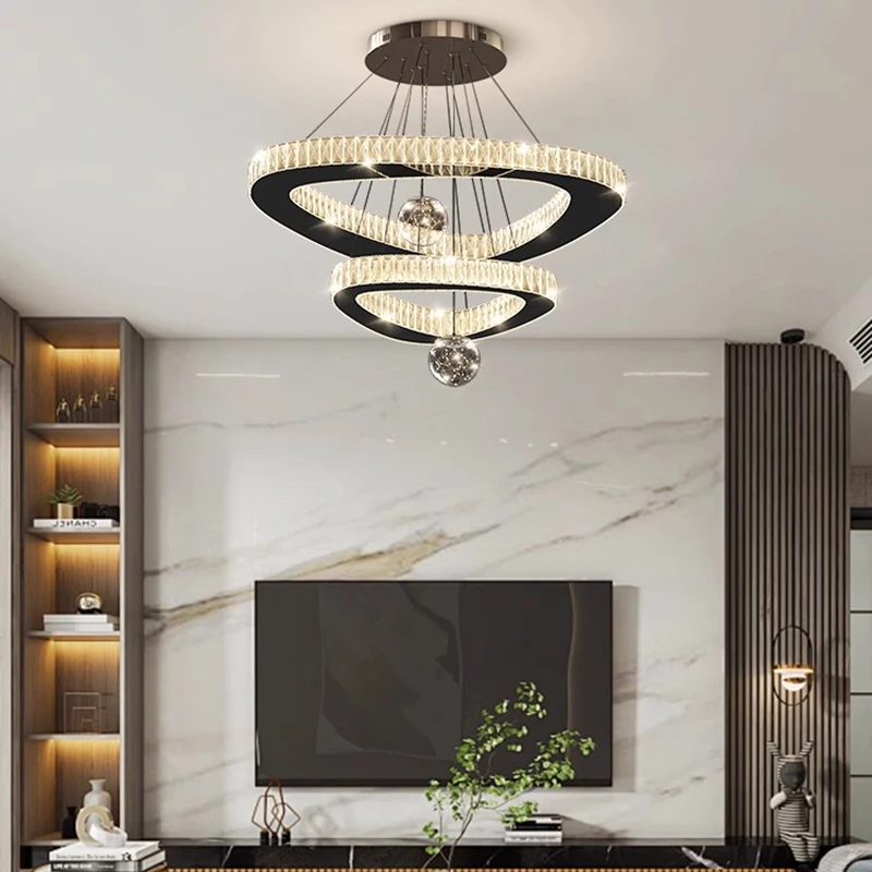 Nordic Home Decor Dining Room Pendant Crystal Lights Indoor Lighting Ceiling Lamp Hanging Light Chandelier Lamps For Living Room