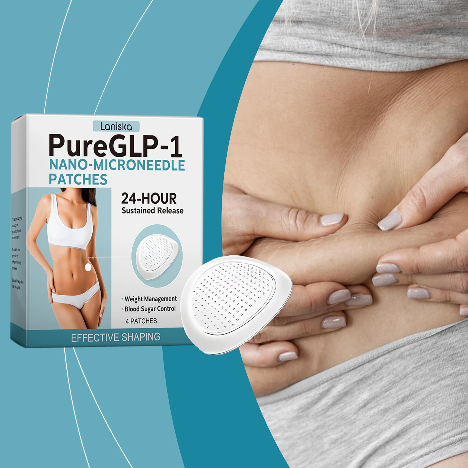 Body Care Patch - Gentle Skin Care for Shaping Light Body Contours with Advanced Slimming, Firming, and Hydrating Formula