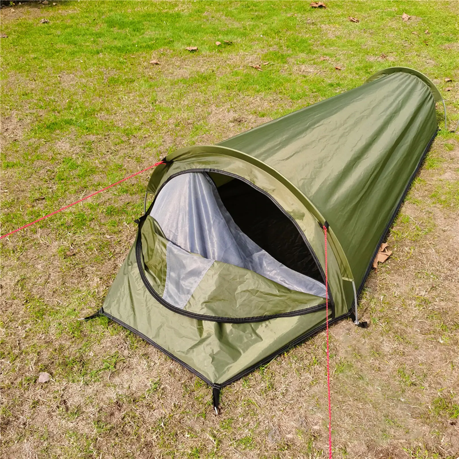 Imagem -05 - Ultraleve Tenda Mochila Tenda Acampamento ao ar Livre Bolsa de Dormir Tenda Leve Única Pessoa Bivvy Bagtent