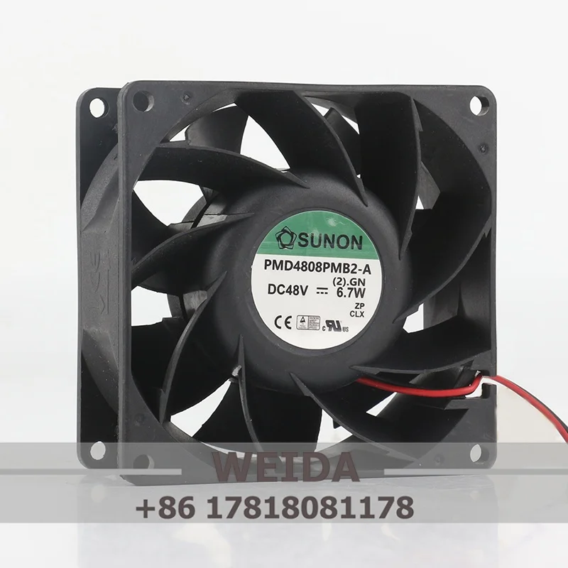 Original Sunon 48V 6.7W 8038 80X80X38MM 8CM high air volume force converter PMD4808PMB2-A cooling fan