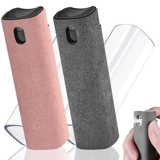 Środek do czyszczenia ekranu z mikrofibry Butelka z rozpylaczem Telefon komórkowy Tablet Laptop Wyświetlacz Ekran Czyszczenie Wycieranie Prasa Butelka z rozpylaczem bez płynu