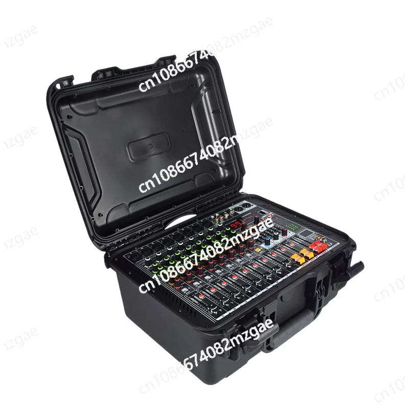 2x350W Mixing Console With Power Amplifier Integrated Machine 99DSP Reverb Bluetooth Equalization Outdoor Performance 220V/110V