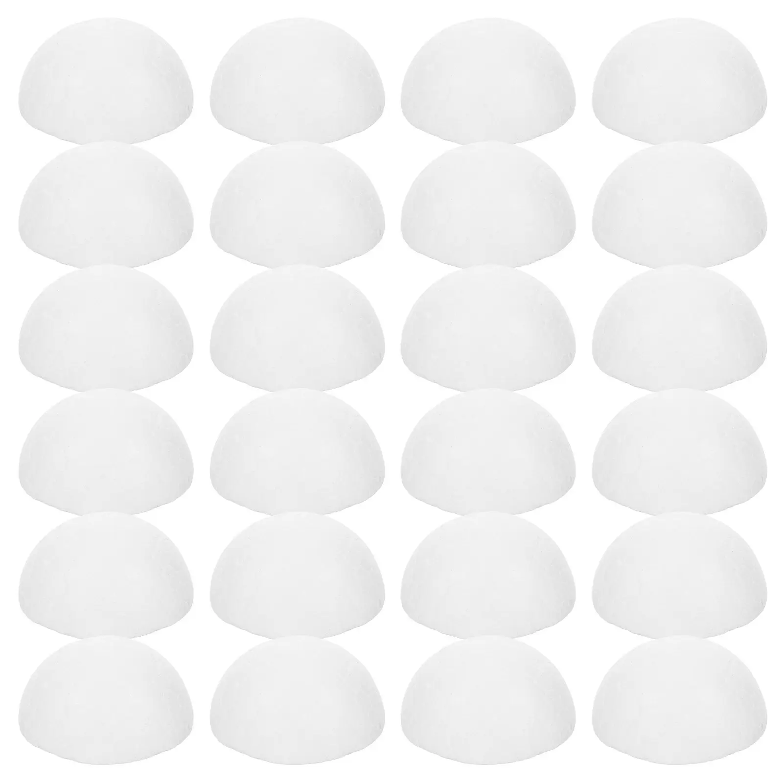 200Pcs 3Cm White Half Ball Foam Craft Material for Church Preschool Kindergarten DIY Projects Christmas New Year