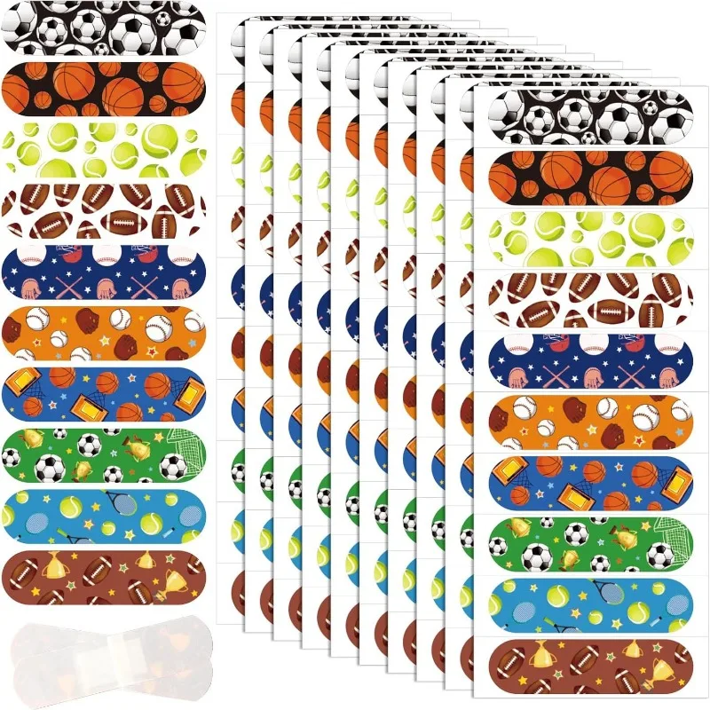 

50pcs/set Football Soccer Band Aid Cartoon Plasters for Football Match Fans Encourage Face Stickers Patch Adhesive Bandages