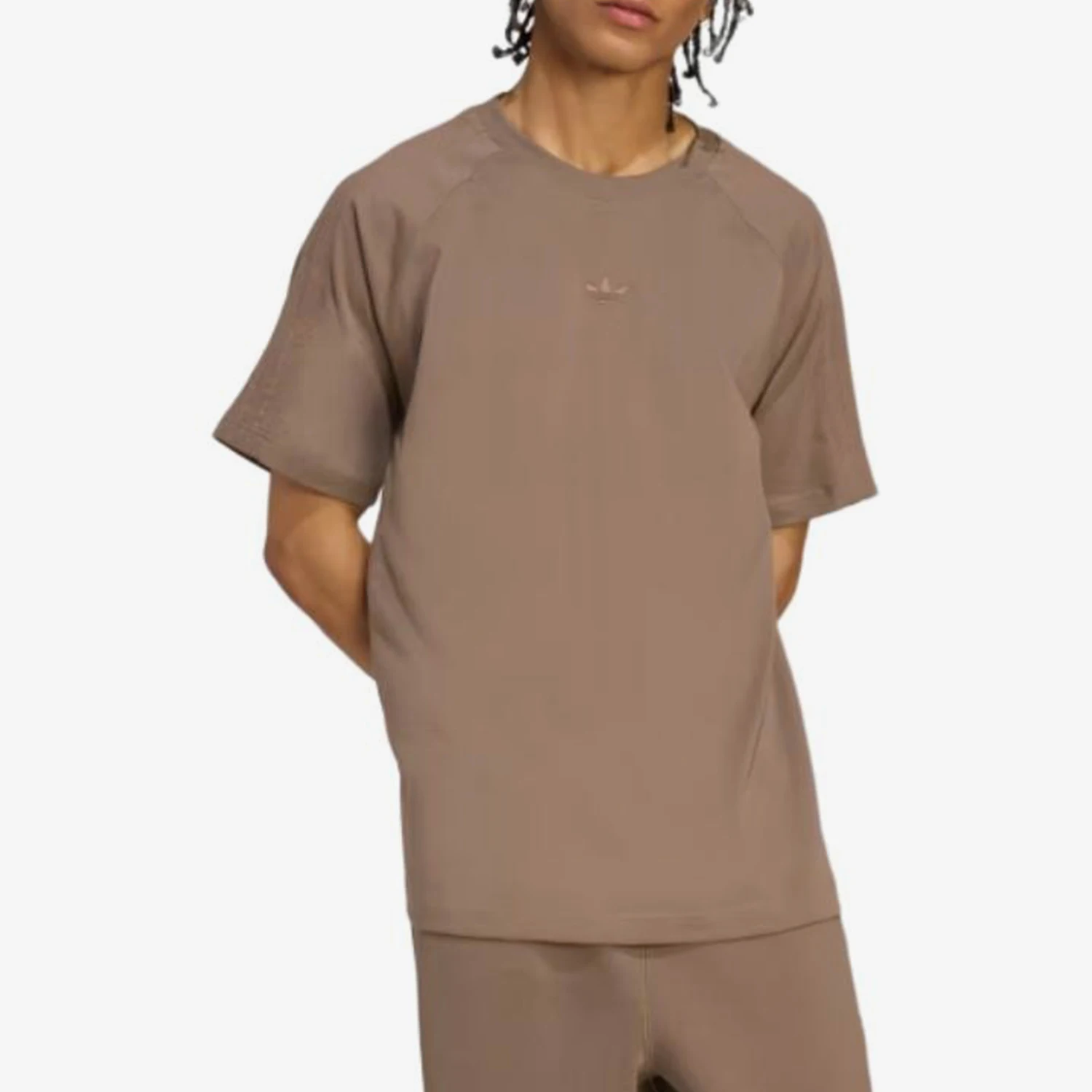 Adidas genuine new men's round neck loose fitting pullover sports casual T-shirt JW1032