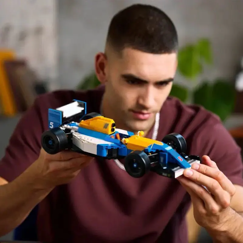 このシーズンの新しいウィリアムズチーム FW14B と Neuger Mansell 10353 おもちゃ子供用 F1 レーシング ビルディング ブロック