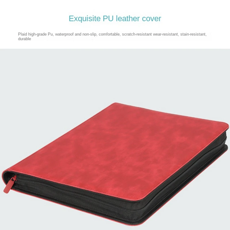 Top-216 Card Slots Large Capacity Hard Card Holder Card Collection Card Book Waterproof & Dustproof