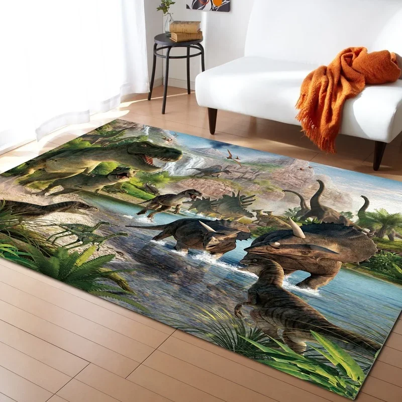 Children\'s Crawling Mat Cartoon Dinosaur Rug Living Room Decor Bathroom Mats and Floor Mats Area Rugs Corridor Rugs Moda