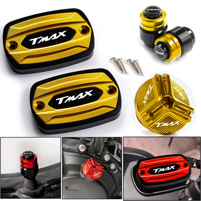 For Yamaha T-Max TMAX 530 500 560 TMax530 SX DX TECH MAX TMAX560 motorcycle brake fluid reservoir cap filler cap Accessories