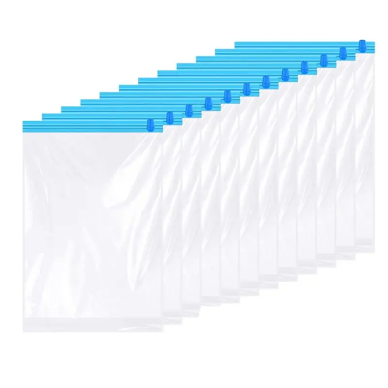 SEWS-12 Pack Reusable Roll Up Compression Bags,40X60cm Medium Vacuum Storage Bags For Travel,Saving Storage Packing Bags Durable