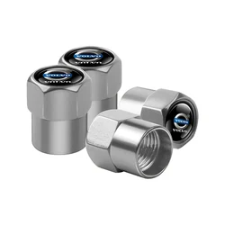 4pcs Car Badges Wheel Tire Valve Stem Caps Covers Auto Accessories For Volvo XC90 XC60 C30 S60 C70 XC40 V40 XC70 V70 V60 S80 S90