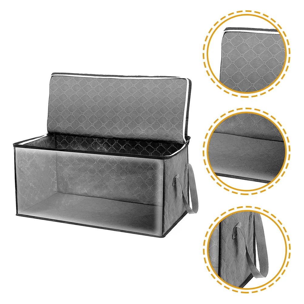 

Large Capacity Foldable Clothes Storage Box Non Woven Fabric Dustproof Quilts Container Wardrobe Closet Bag Home Organizer