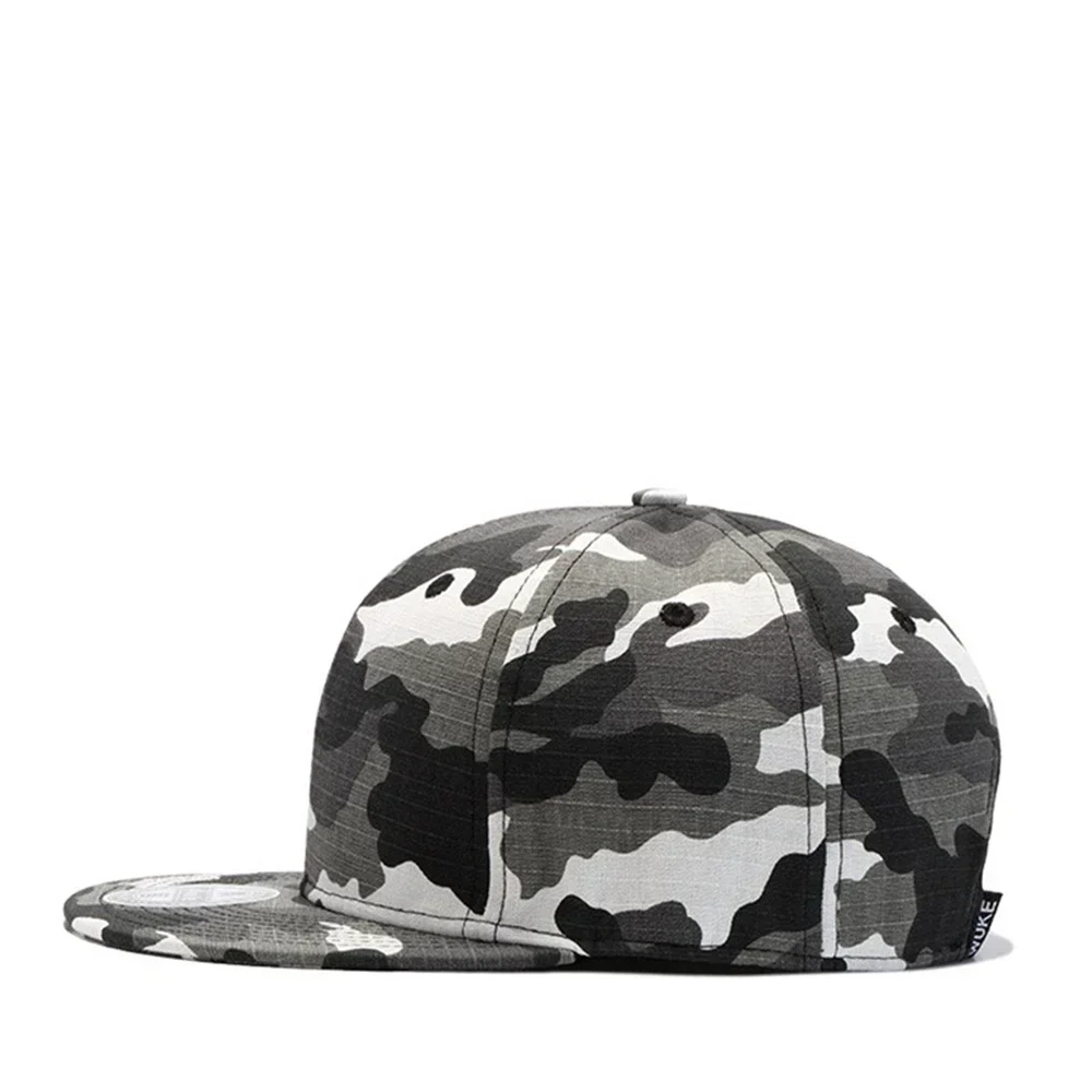 TOHUIYAN Camouflage Baseball Cap Men Adjustable Snapback Hats Outdoor Flat Brim Sports Caps Casual Cotton Hip Hop Hat For Women