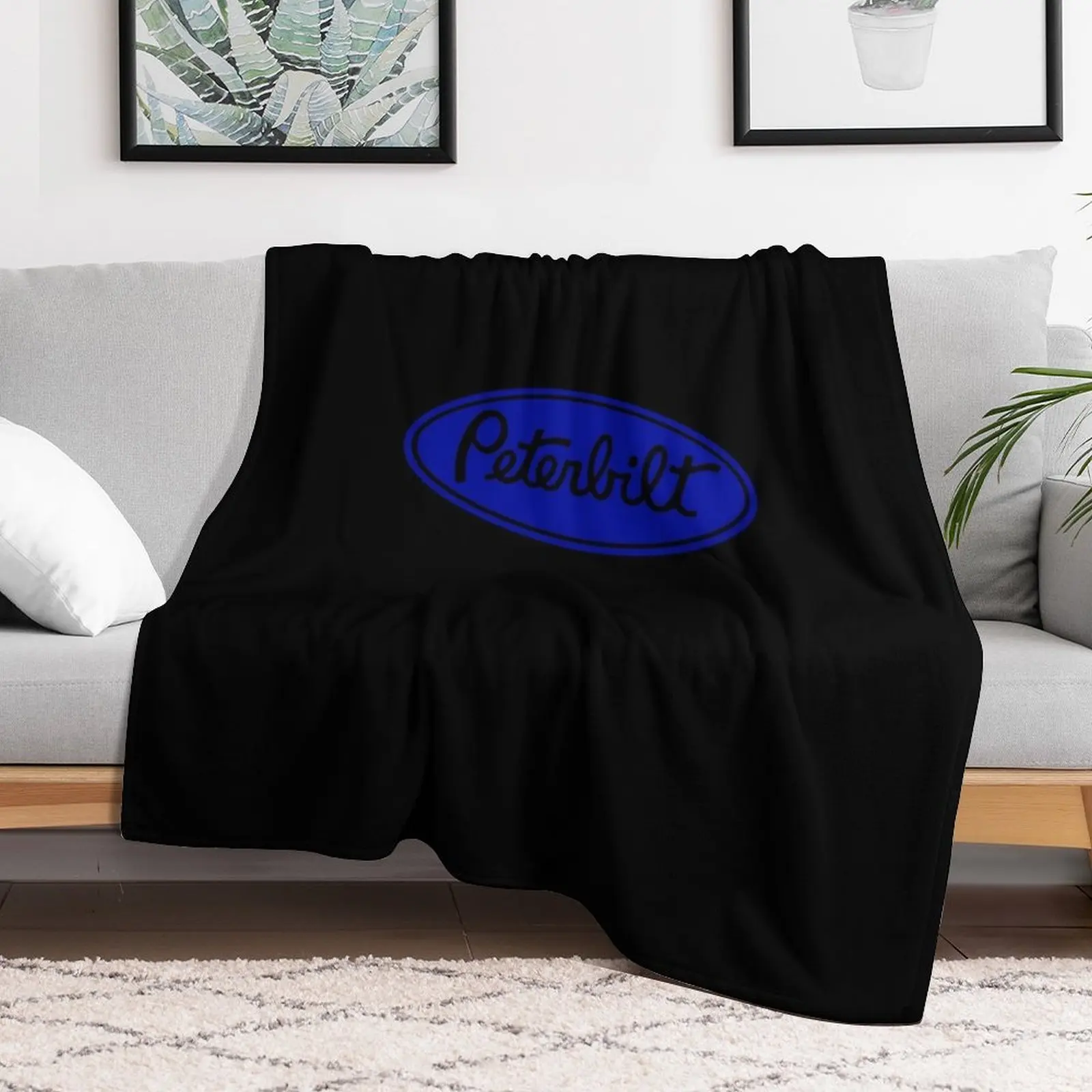 

Peterbilt Truck blue black Throw Blanket Bed Flannels Sofa Quilt Baby Blankets