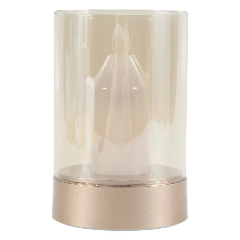 2025 Trend Flameless Candle Light Ambient Light Rechargeable Flameless Electric LED Candle Dancing Moving Candles Light Home Dec