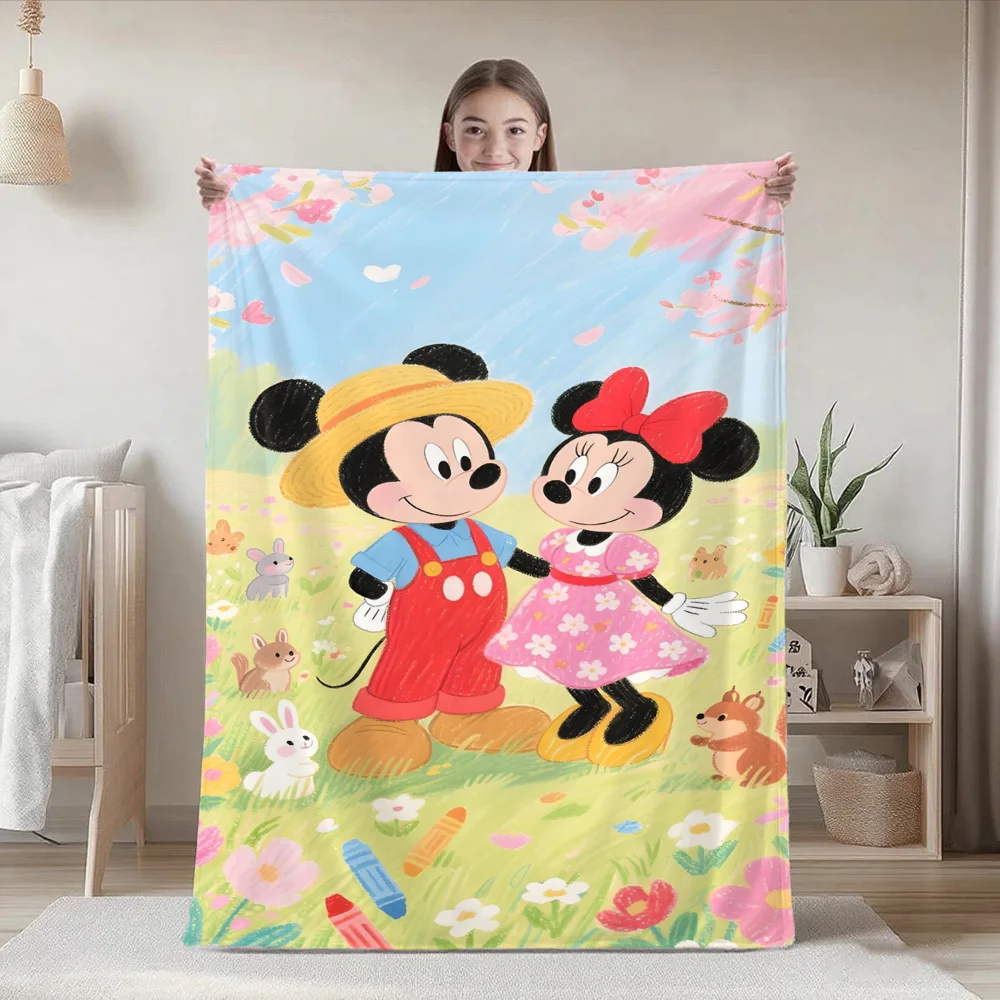 Home and Decoration Cute Fashion Throw Blankets for Beds/sofa M-Minie mouse Blanket for Camping/Traveling Blanket Best Gifts - view 6