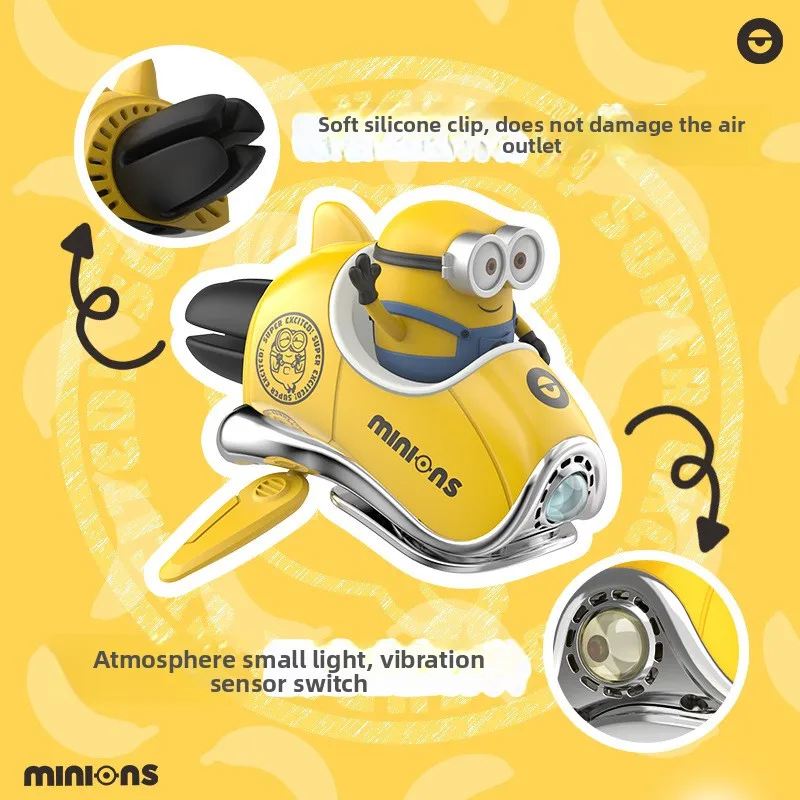 

Автомобильный освежитель воздуха с космическим кораблем «Миньоны» — милый зажим для вентиляции самолета, креативный декор автомобиля с ароматом, забавный подарочный аксессуар