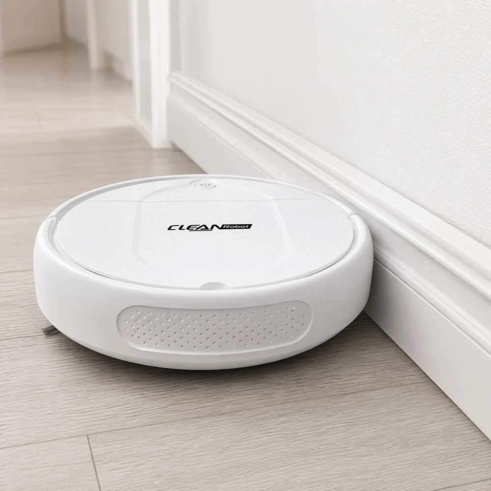 1500Pa Suction Robot Vacuum Cleaner 150 Minute Battery Life Rechargeable 3-in-1 Vacuum Cleaner Multi-Function