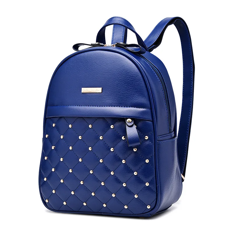 New Luxury Handbags Women Bags Designer Female Bag Rivet Backpack Fashion College Student Bag Single Shoulder Female Bags