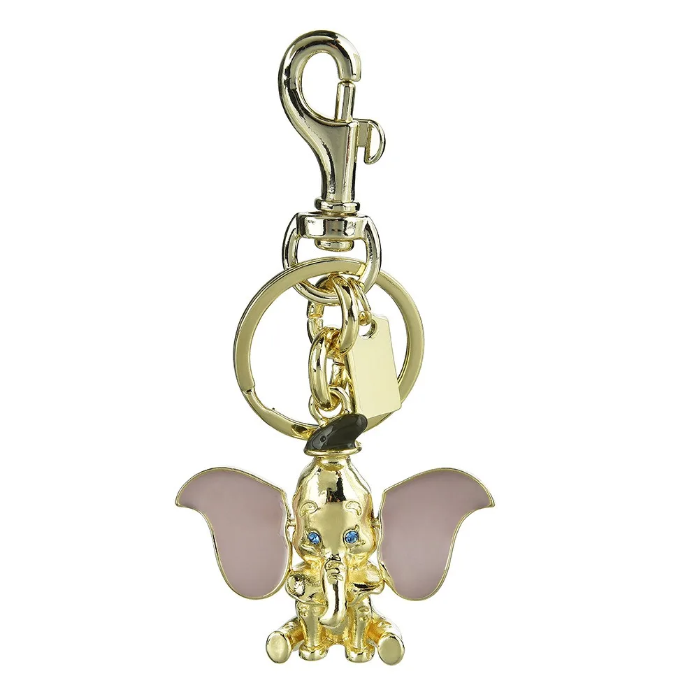 

Creative Anti-lost Ears Movable Elephant Keychain Pendant Crafts Lucky Elephant Key Ring Funny Mini Keys Accessory Children Toys