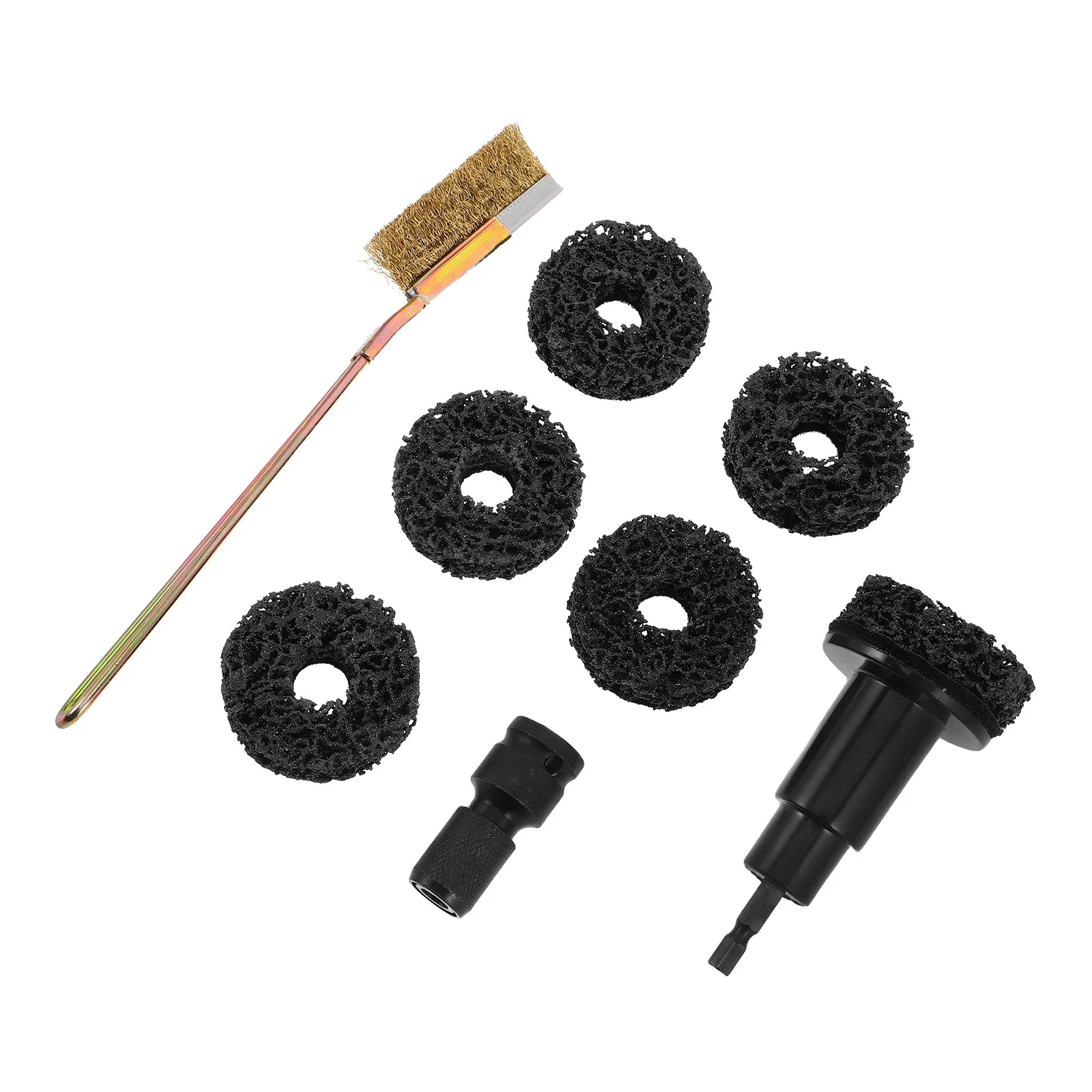 1Set Brake Rotor Cleaning Tool Car Wheel Hub Rust Remover Polishing Grinding Discs Brake Hub Cleaner Kit Car Polishing Kit