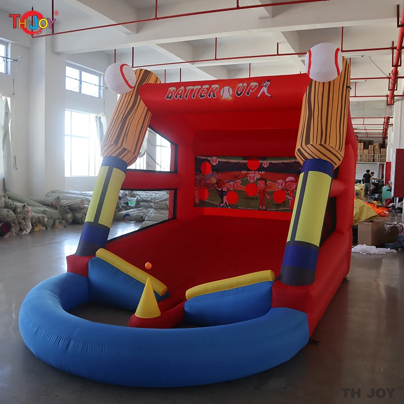 Fast Air Shipping to door,5x3m Outdoor Giant Inflatable Baseball Batting Cage  Batter Up Sport Games
