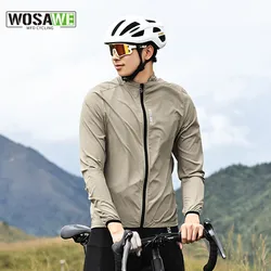 WOSAWE new cycling jacket summer and autumn thin riding long-sleeved windshield sunscreen windbreaker jacket breathable