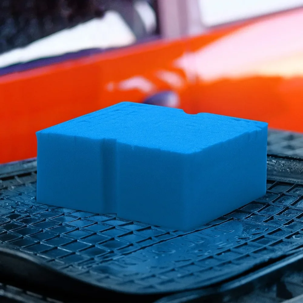 Car Wash Sponge Large Cross Cut Soft Foam Grid Super Absorbent Sponge Easy Grip Non Scratch Car Cleaning Tools Auto Accessories image 3