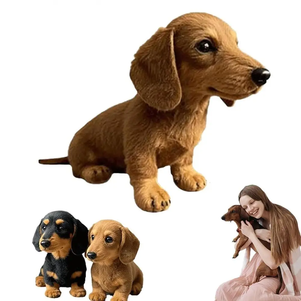 Neues Design, weiches Hunde-Plüschtier, Mimics, natürliche Bewegungssimulation, Mimic-Plüsch, realistisches süßes Plüschkissen für emotionale Unterstützung