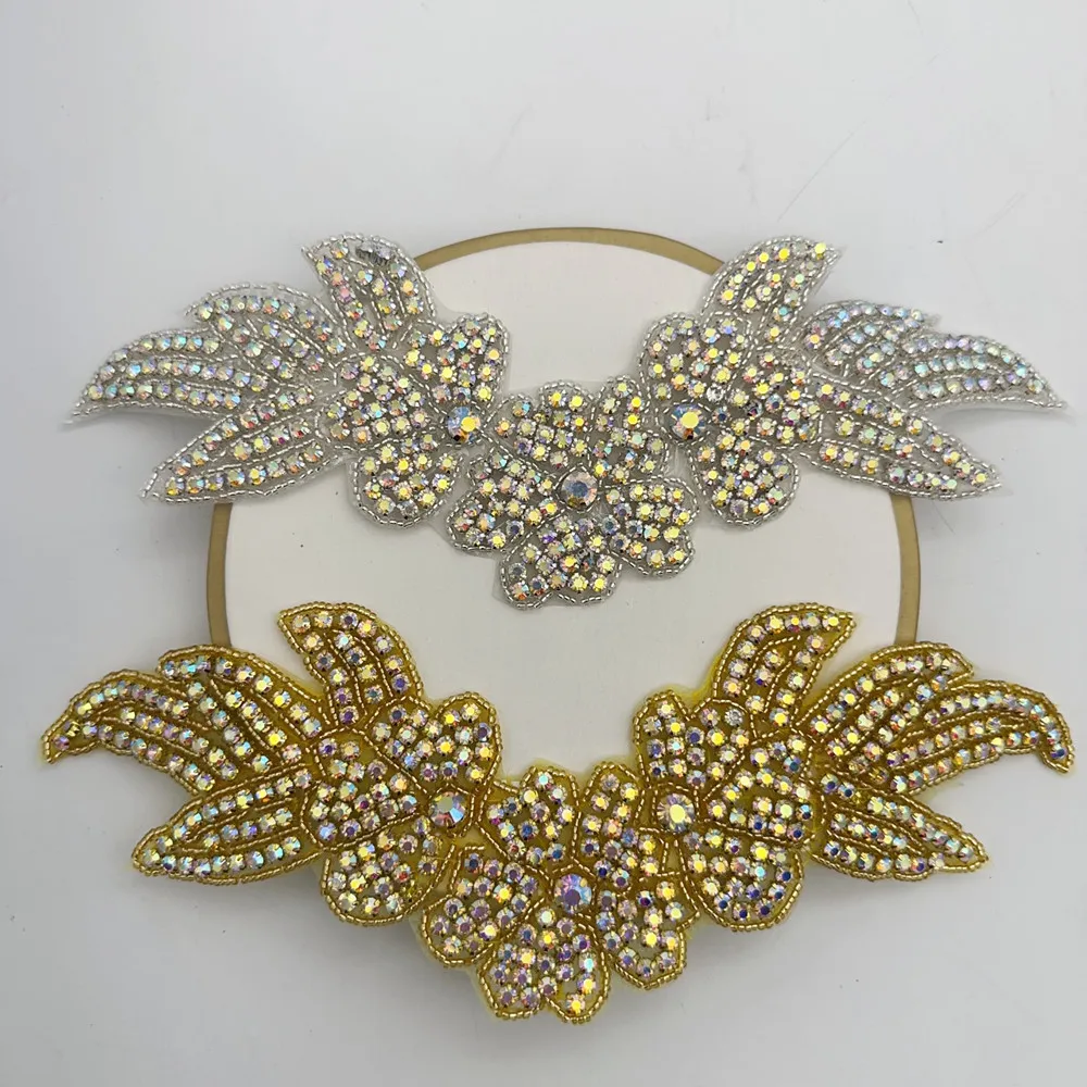 beaded appliques for dresses Ivory Bow Tie Shoulder V Neck Beaded Appliques Homecoming Dress main image 1