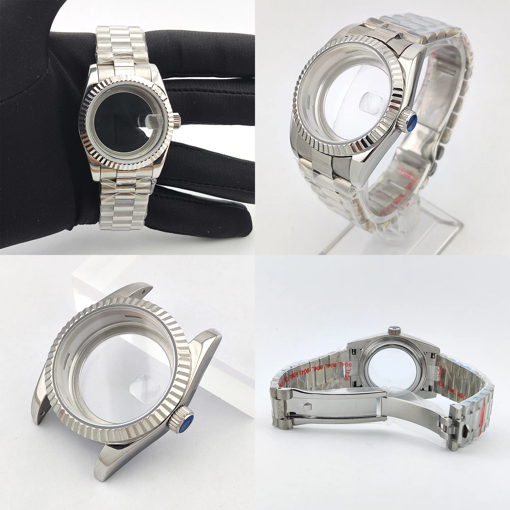 

Miyota 8285 case 316L stainless steel Giant's Eye Sapphire glass case fit Miyota 8285 Movement watch box Men's watch case 36mm