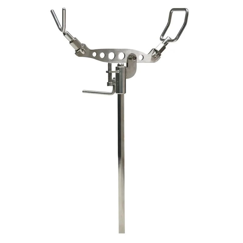 Rod Bracket New 304 Stainless Steel Single-leg Ground Multi-angle Adjustment Rocky Stone Blockhouse Fishing