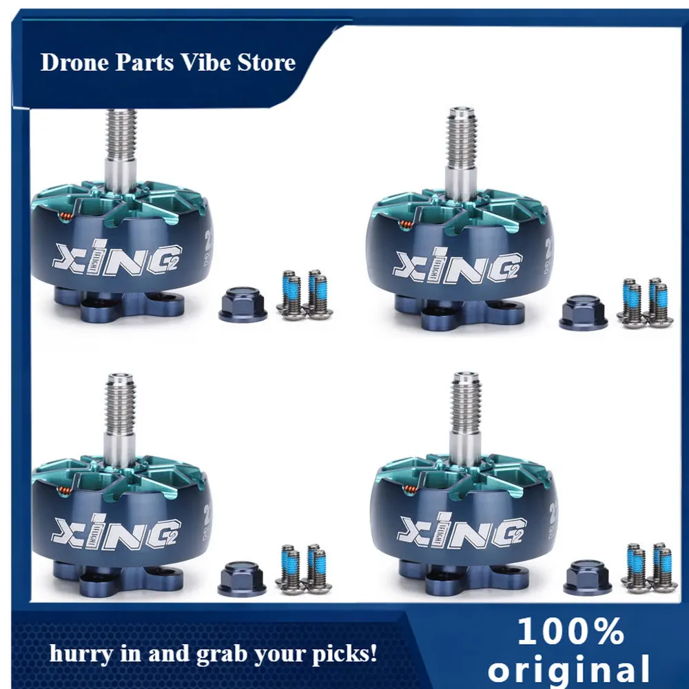 

Fy4PCS iFlight XING2 2207 2755KV 4S / 1855KV 6S FPV Brushless Motor Unibell with 5mm Titanium Alloy Shaft for RC FPV Racing Dron