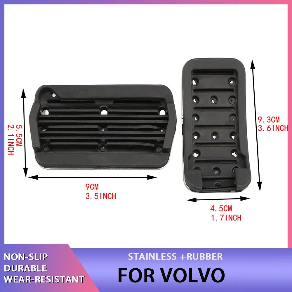 Car Pedals Accelerator Fuel Gas Brake Pedal Pad Cover Slip Resistance for Volvo V40 V50 C30 C70 S40 2013 - 2018 Accessories