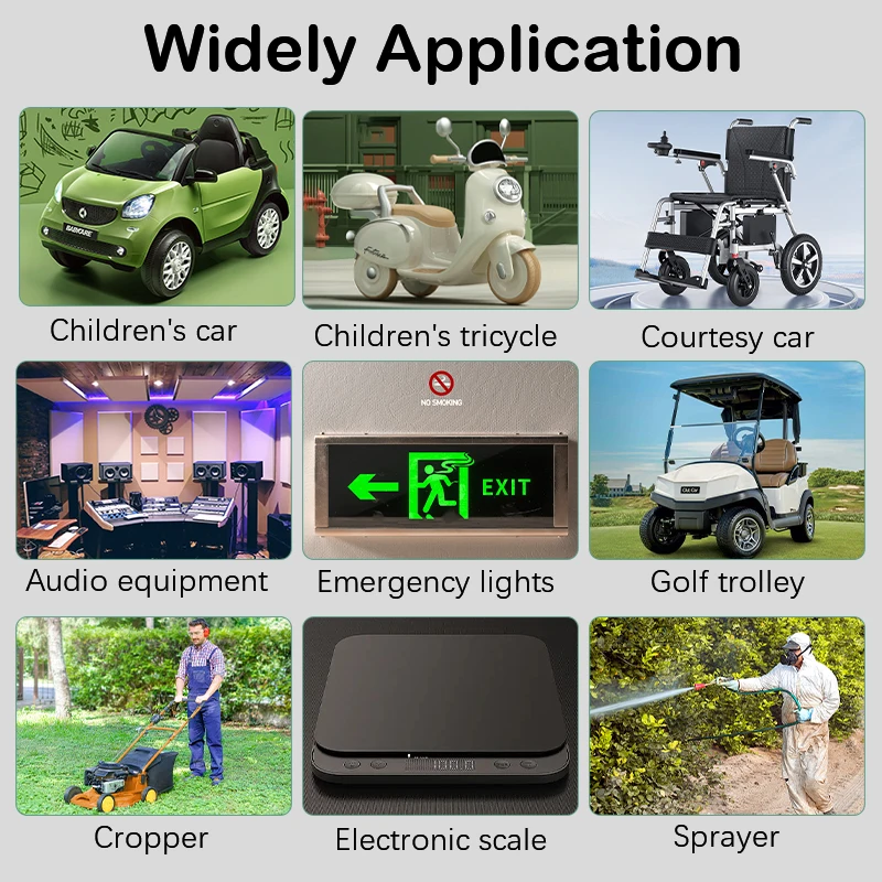 Bateria de íon de lítio 4v 6ah/9ah/10ah/12ah/15ah/18ah com bms para lâmpada led luz carro de brinquedo pulverizador cortador de feno