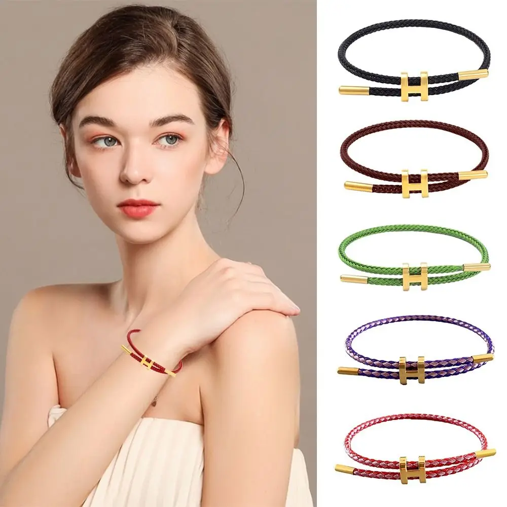 フェードビーズブレスレット,マルチカラー,防水,DIYステンレス鋼線ロープ,ファッショナブルなカップル