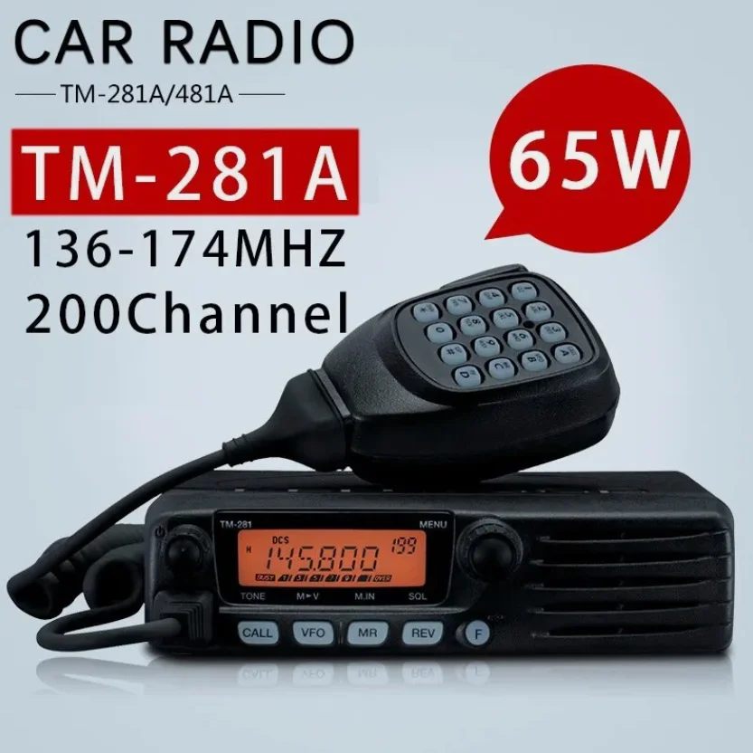 TM-281A TM-271A FM 트랜시버, 모바일 자동차 라디오 스테이션 트랜시버 탑