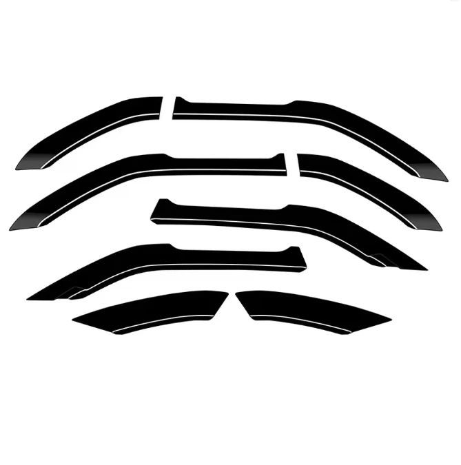 ABS Car Fender Flare Strip Wheel Eyebrow Protector for Land Cruiser 250 Prado LC250 2024 2025 Lc250 Accessories