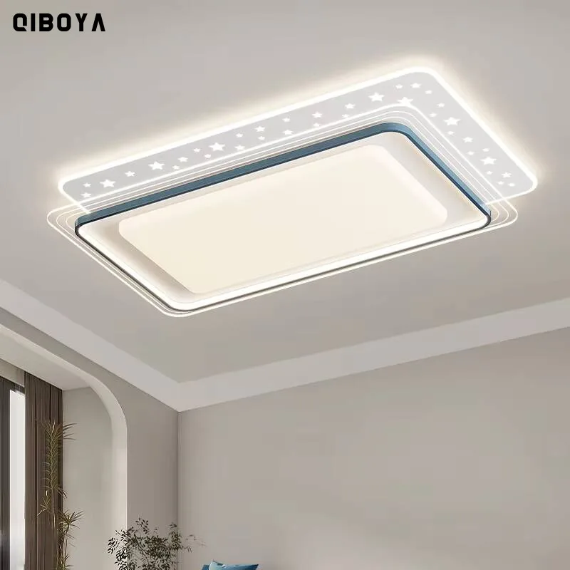 Simple Led Living Room Ceiling Lights 2025 New Starry Sky Bedroom Square Round Ceiling Lamps Modern Home Interior Lighting Lamps