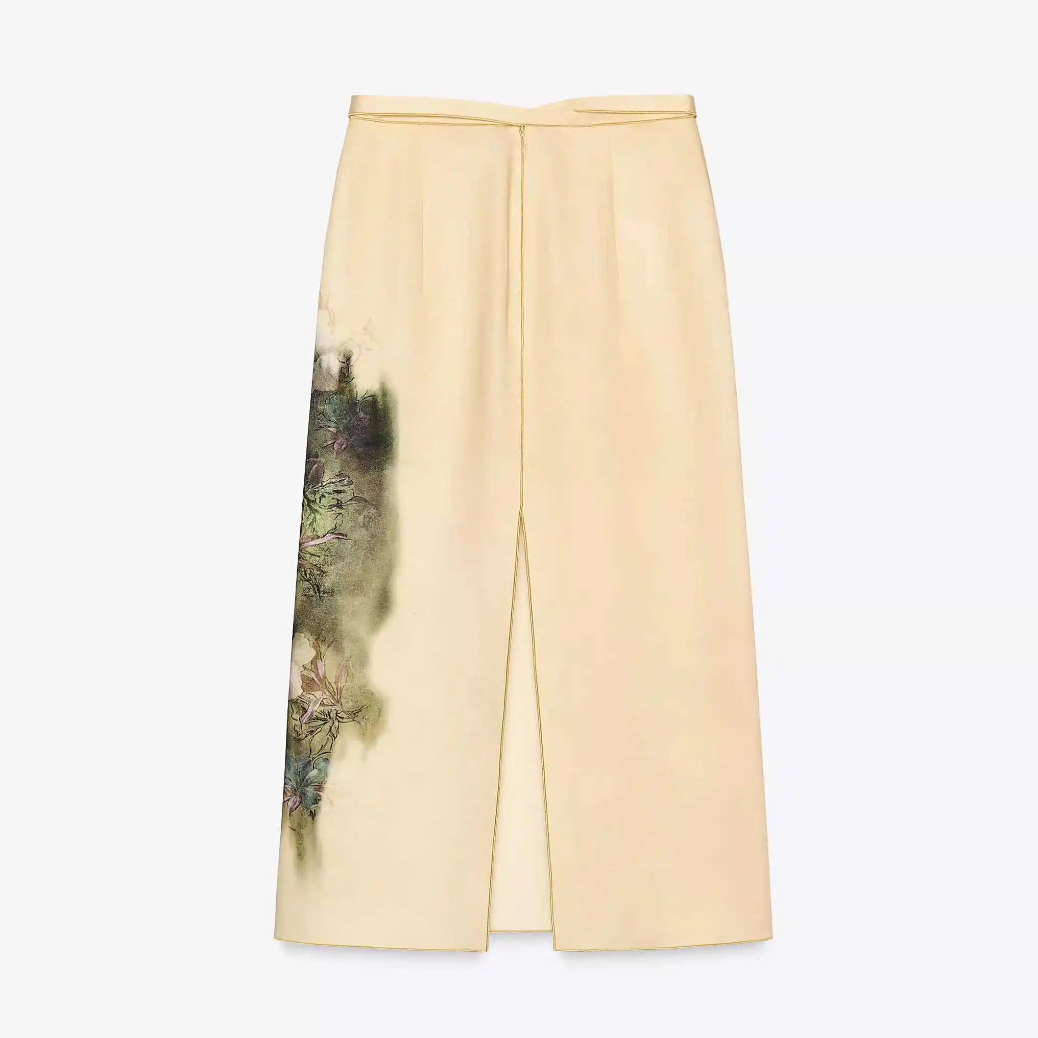 

Новая женская летняя юбка миди 2025 года с разноцветным принтом, высокой талией, А-силуэта, стандартного кроя, в деловом стиле, с цветочным узором, другие материалы