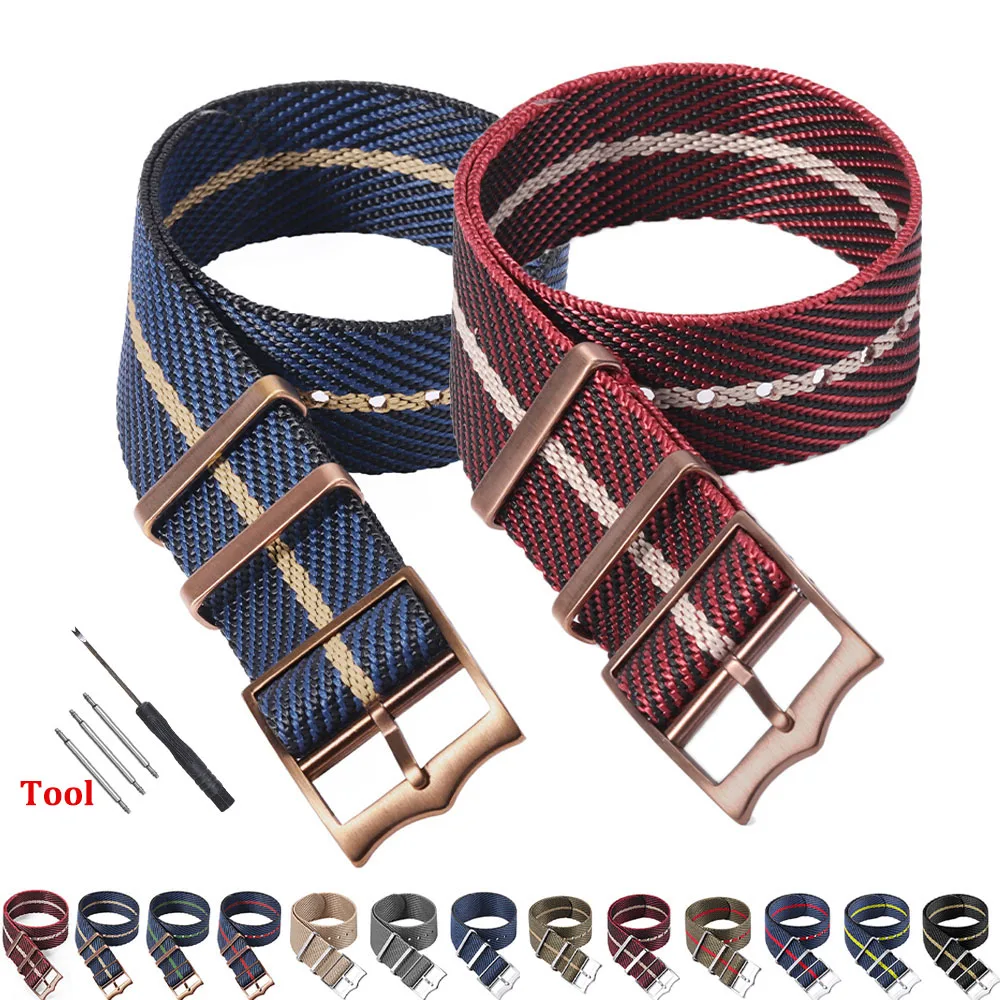 Fabric Bracelet for Rolex Premium Nylon Watch Band for Tudor Army Military Canvas Strap for Seiko 20mm 22mm Men Women Wristband