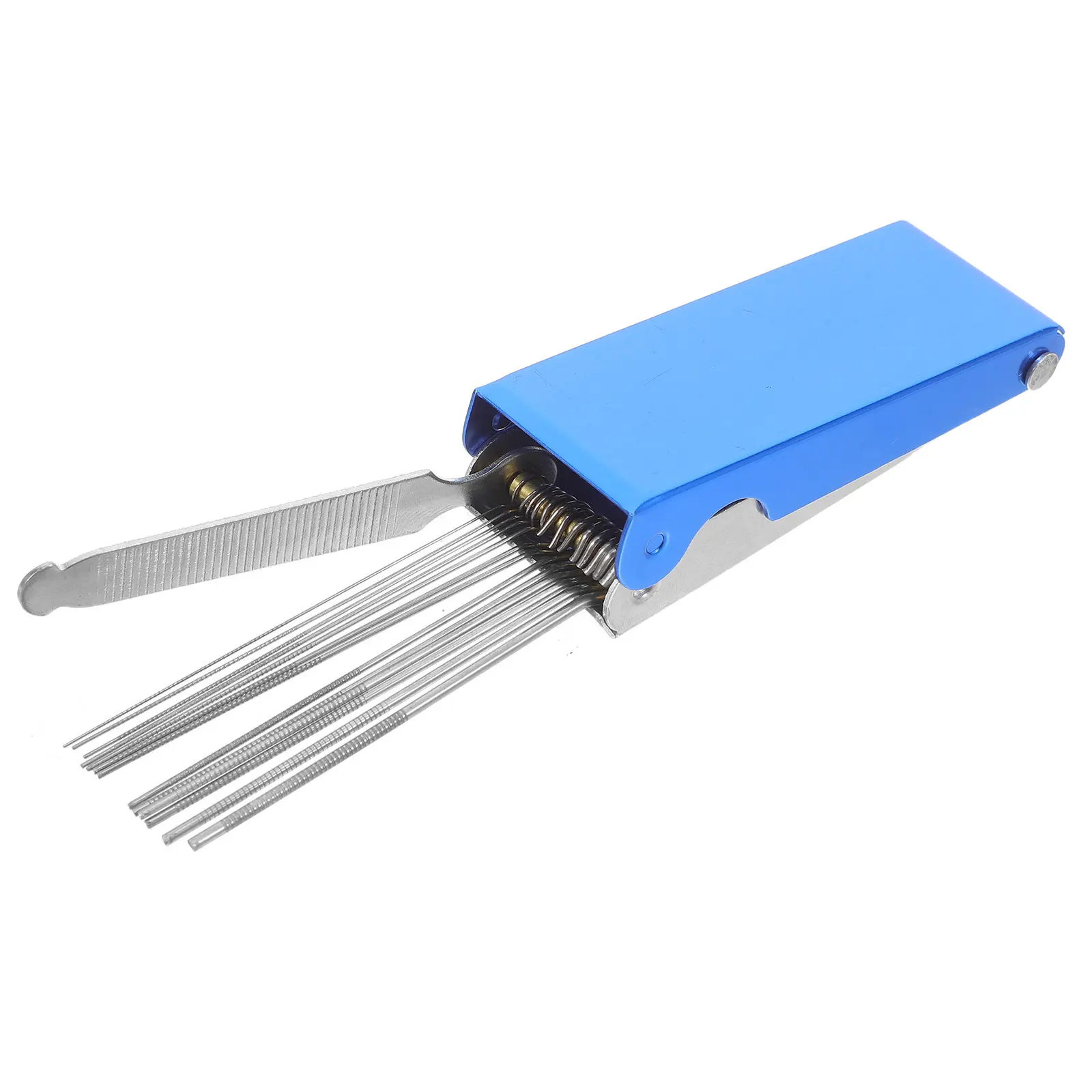 13Pcs Welding Tip Cleaner Needles Stainless Steel Set Aluminum Case Precision Nozzle Cleaning Kit for Gas Welding Tool