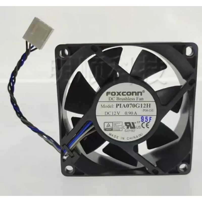 New Cooler Fan for Foxconn PIA070G12H 12V 0.90A 7025 7CM 4 Wire Cooling Fan