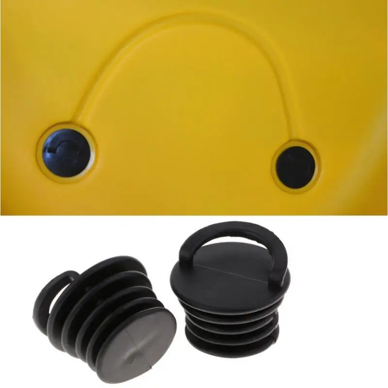 Waterproof Rubber Kayak Scupper Plug Set Lightweight Boat Drain Hole Stoppers Canoe Replacement Hardware for Fishing and Rowing